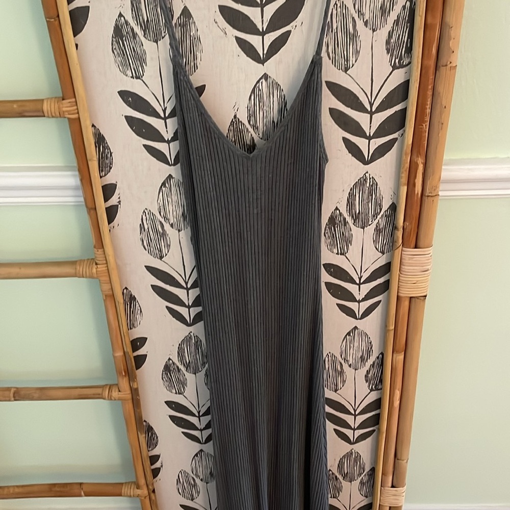 EUC REFORMATION JEANS GRAY STRETCHY DRESS MIDI SIZE SMALL